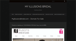 Desktop Screenshot of myillusionsbridal.com